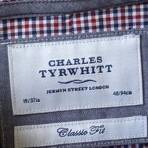 Charles Tyrwhitt Men's Shirt - 19" neck 37" sleeve